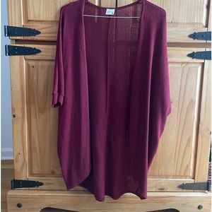 Light weight maroon cardigan